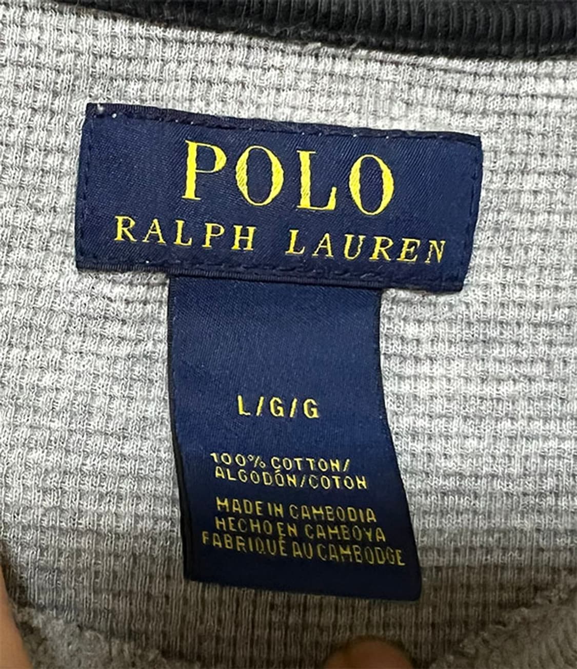 POLO 폴로 남자 와플티셔츠 춘추 L 100 상품이미지4