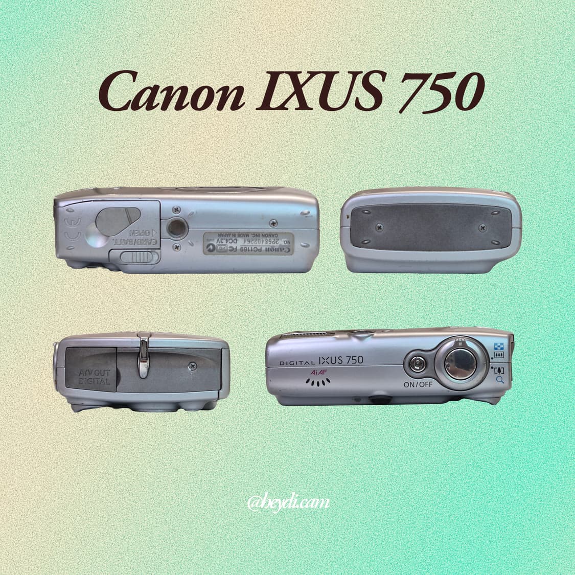 (아일릿 원희) 캐논 ixus750 IXY700 실버 상품이미지3