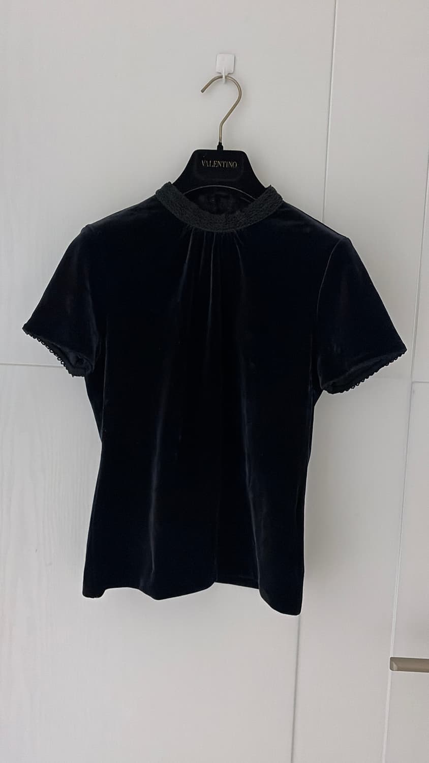 일본구매 벨벳 상의 블랙 44,마른55 상품이미지1