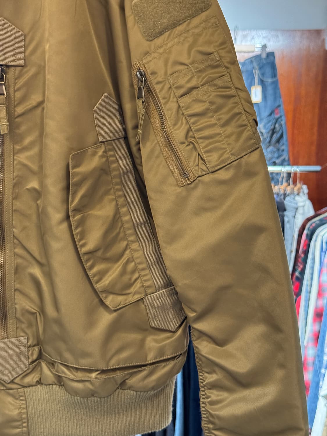 밀텍 택티컬 플라이트 자켓 빈티지 MA-1 항공점퍼 XXL 상품이미지3