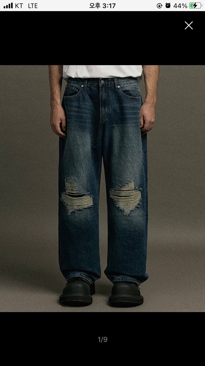 [s]어널러코드 디스트레스 데님팬츠(중청) 상품이미지1