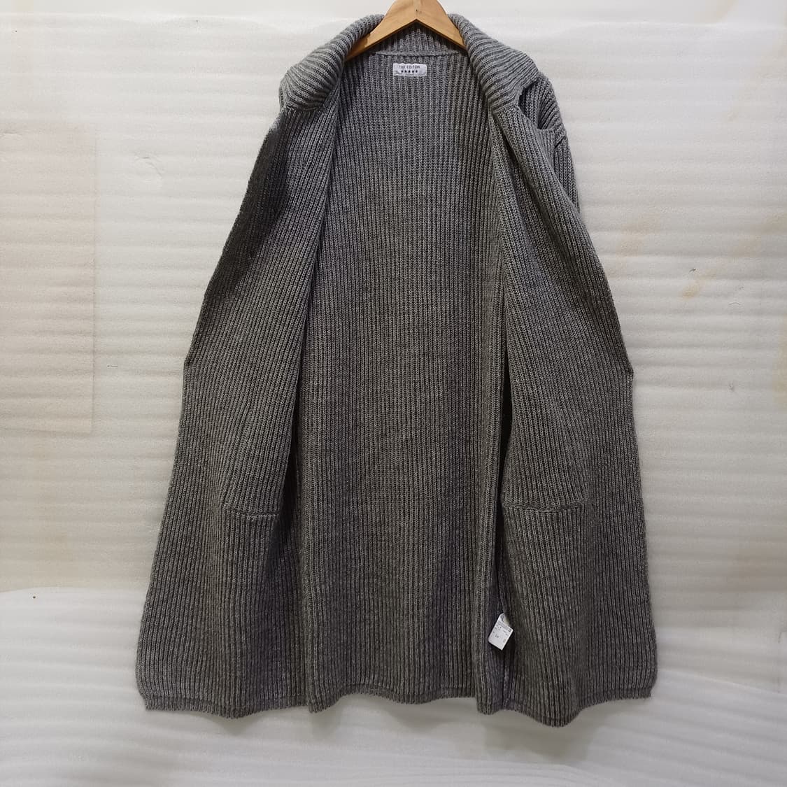 한섬 더에디터 알파카 울 롱 니트 자켓 코트 가디건 여성 S M 사랑봉봉 상품이미지3