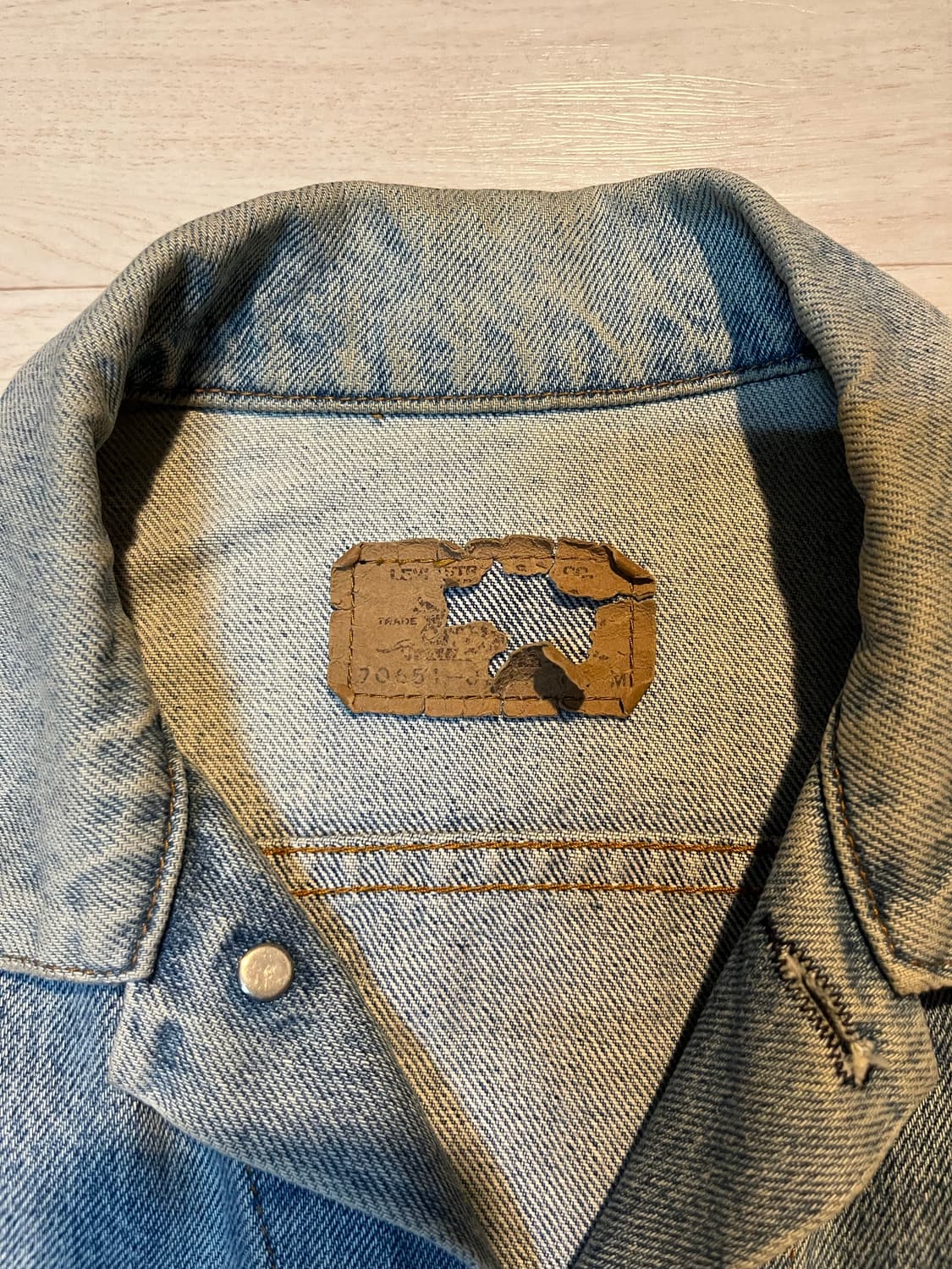 [VINTAGE] 80-90s 리바이스 오렌지탭 70651 트러커 자켓 상품이미지3