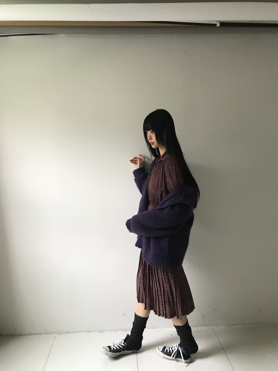 Oriental Pleats Shirts Dress 상품이미지9