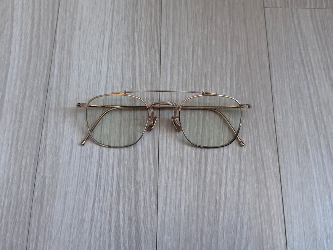 미스터젠틀맨 BRAD 투브릿지안경 col.A 유광골드 상품이미지1