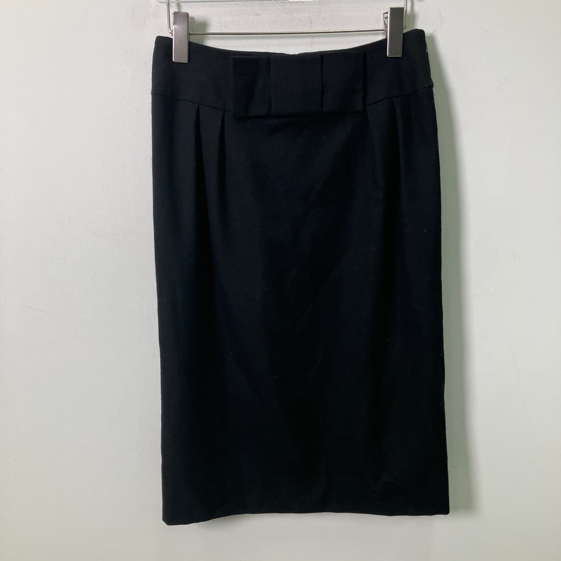 Celine 셀린느 블랙 울 미디스커트 40 상품이미지2