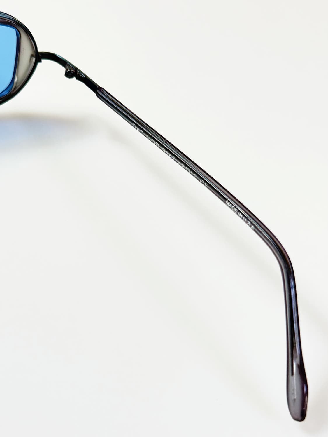 90s 오벌 콤비네이션 프레임 블루 틴트 빈티지 선글라스 상품이미지6