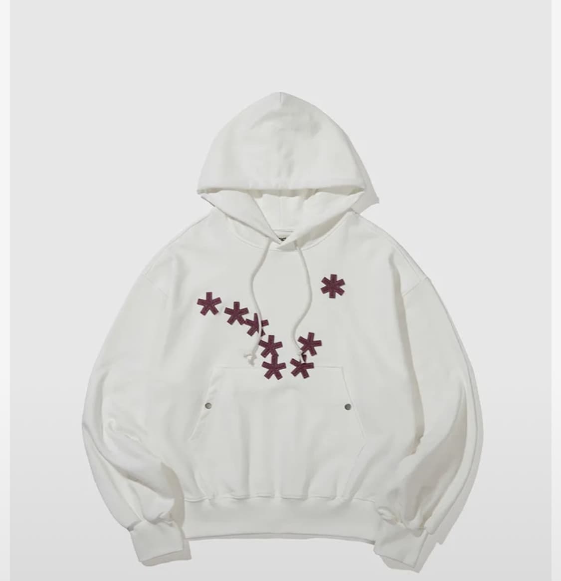 카락터 후드티 (와인 , 화이트) 상품이미지1