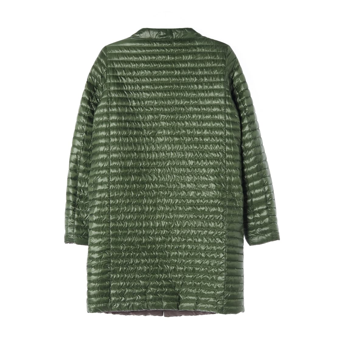 에르노 구스다운 그린 하프넥 하프 경량 패딩 다운 재킷 상품이미지2