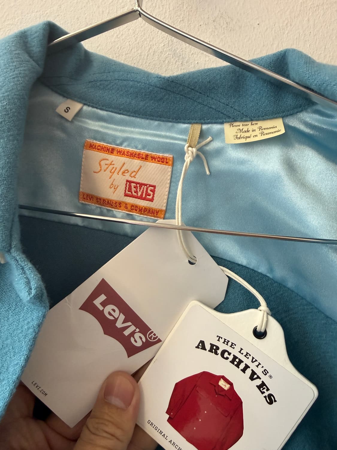 Levi’s LVC 워셔블 울 셔츠 자켓 S 상품이미지1