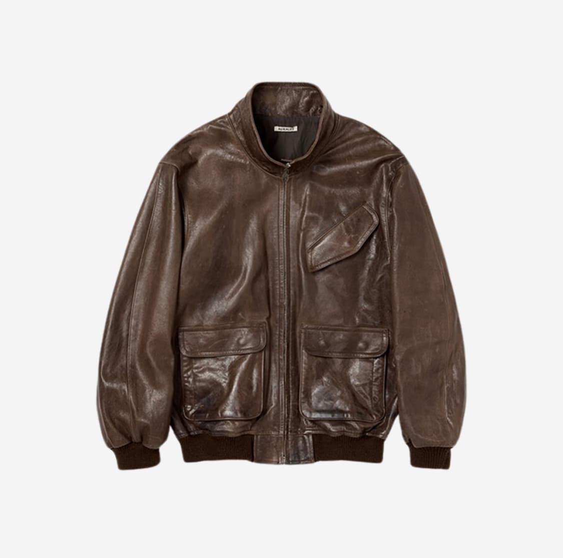 오라리 24FW 램 레더 블루종 [3] 상품이미지1