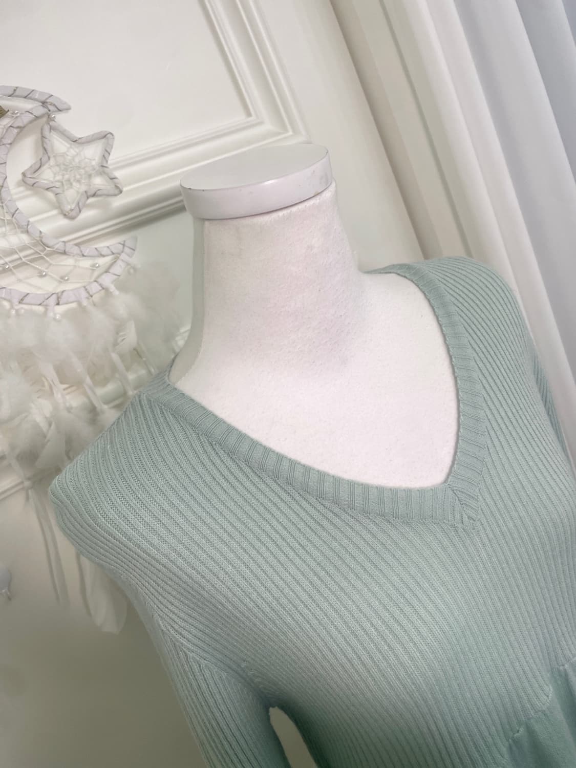 basic mint rib point mini knit opc 상품이미지7