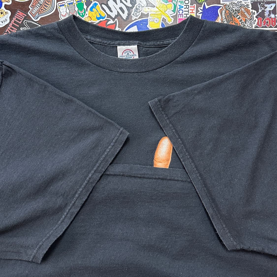 Early 00s Fuck You 미들 핑거 빈티지 티셔츠 3XL 상품이미지8