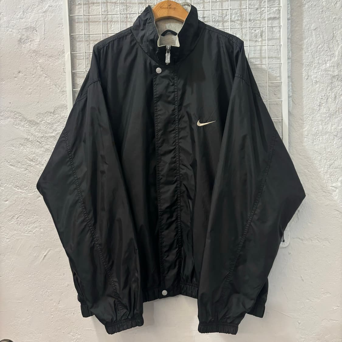 90s 나이키 올드스쿨 블랙 바람막이 2XL 상품이미지1