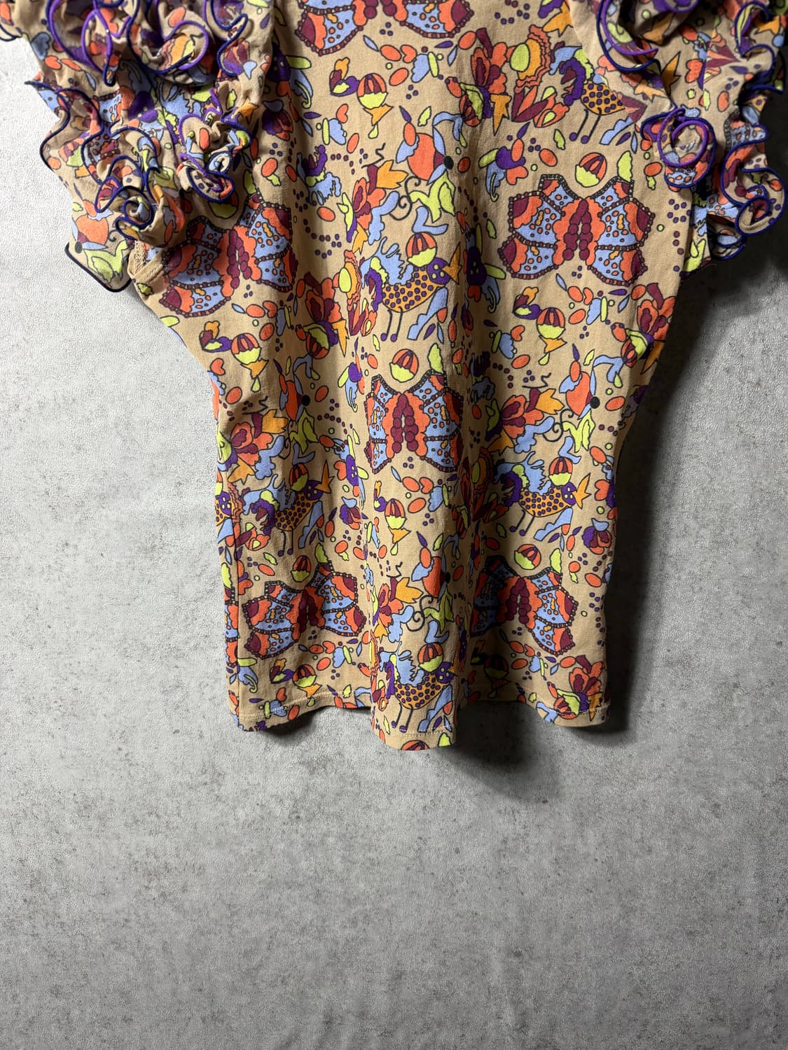 이세이미어케 페테 빈티지 프릴 반팔 티셔츠 상품이미지5