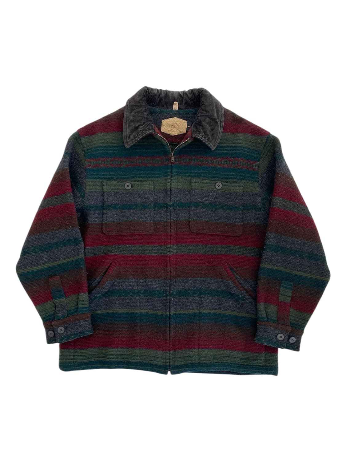 8-90‘s 울리치 블랭킷 스트라이프 울 자켓 상품이미지1