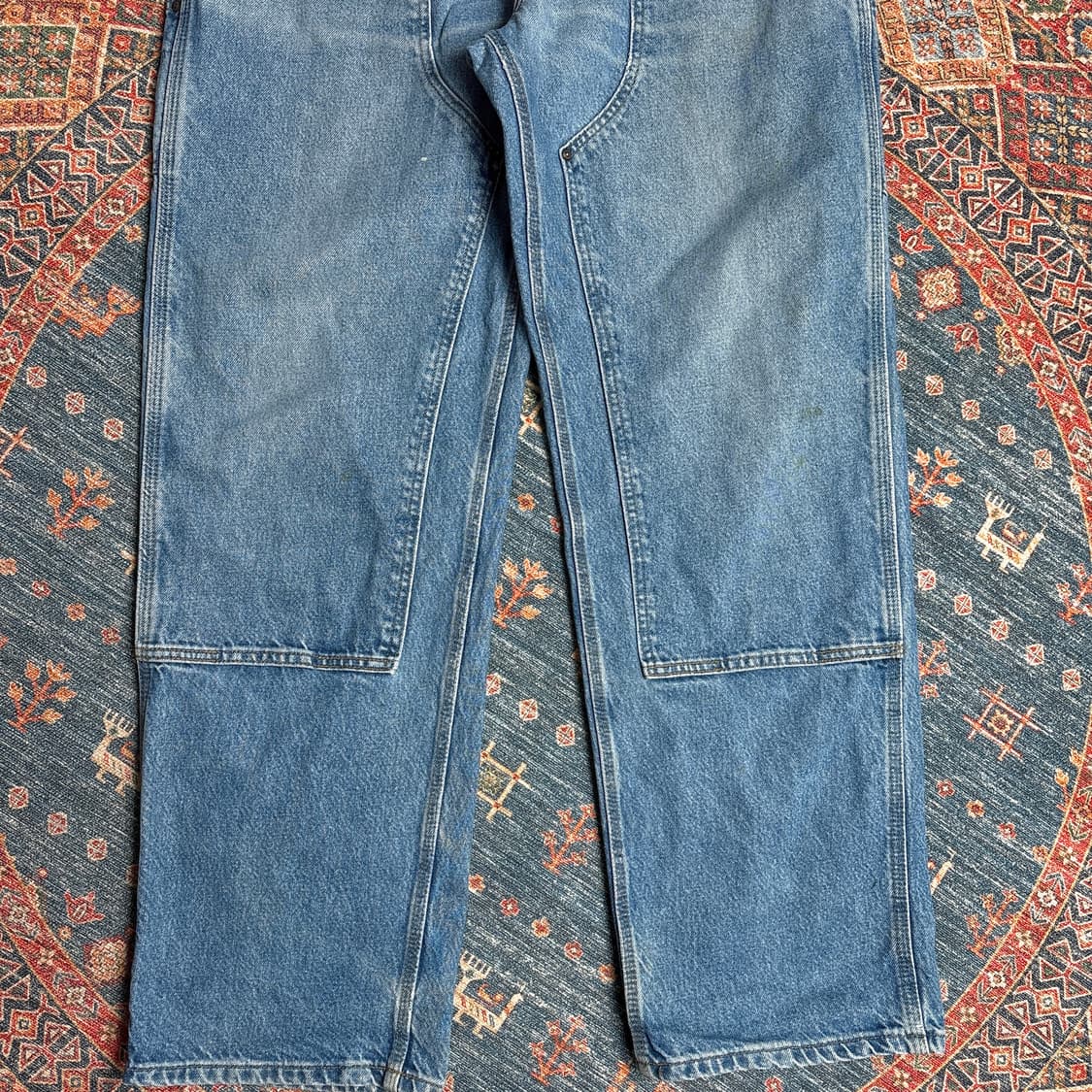 칼하트 더블니 가죽탭 데님팬츠 상품이미지6