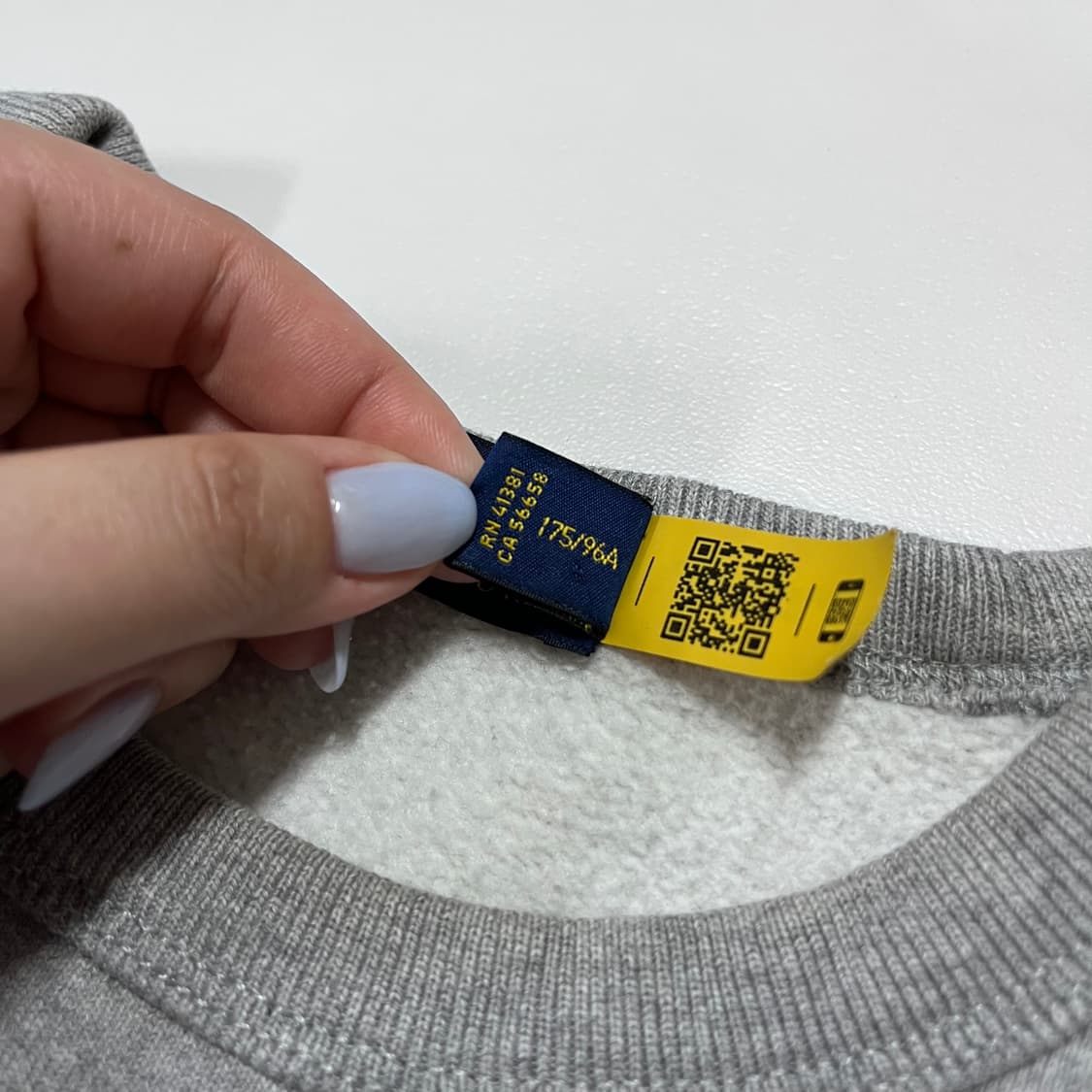 [정품] 폴로 그레이 / 패치로고 기모 맨투맨 [ M ] 상품이미지4