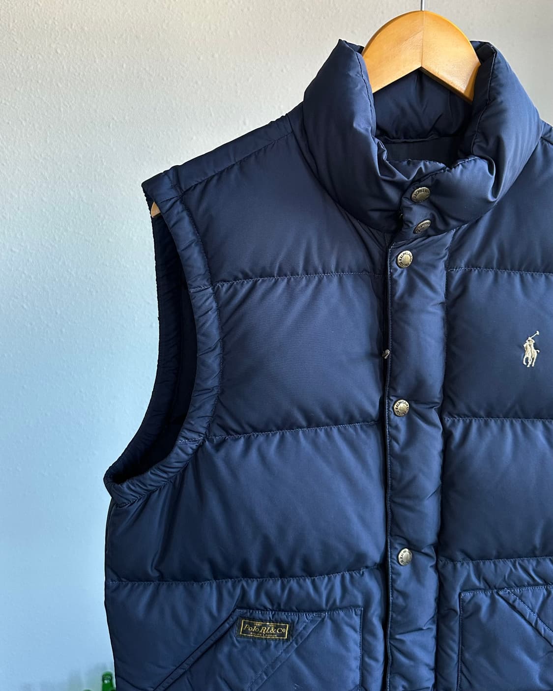 [S]폴로 랄프로렌 네이비 덕다운 패딩 베스트 상품이미지4