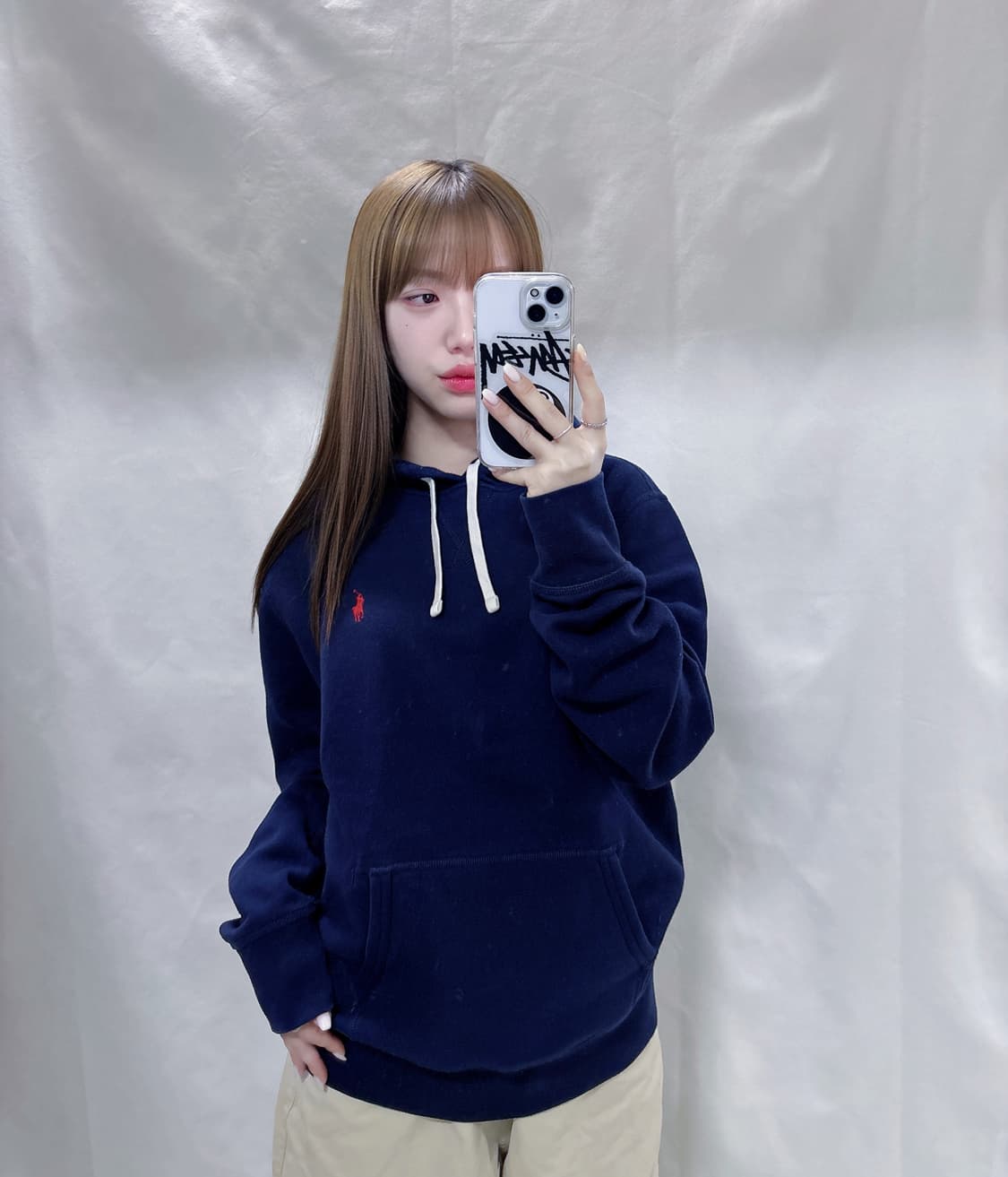 폴로 랄프로렌 레드포니 네이비 후드  상품이미지2