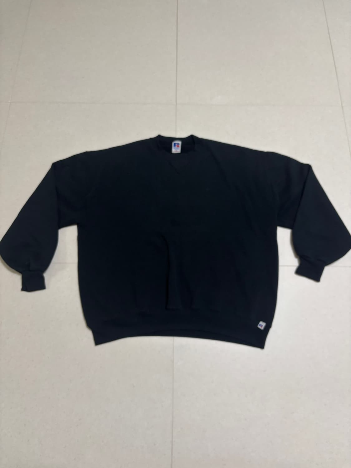 90s 러셀애슬레틱 스웻셔츠 블랙 xl 상품이미지1