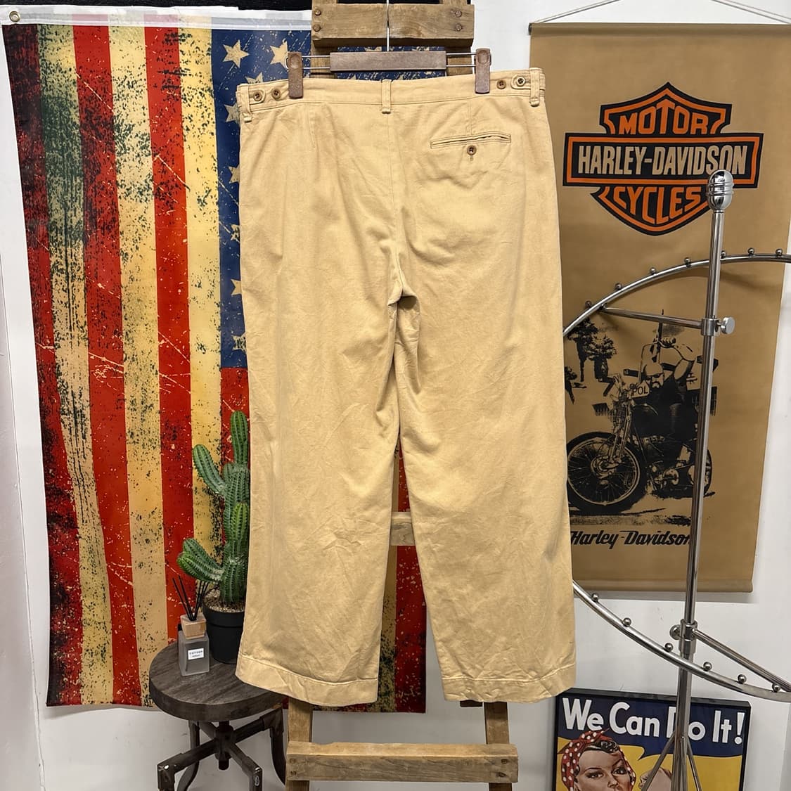 00s 랄프로렌 헤비코튼 컴뱃 트라우저 와이드핏 N772 상품이미지2