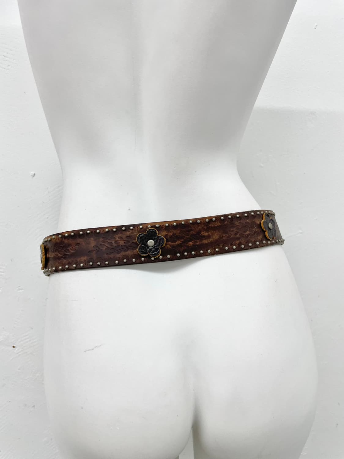 리얼레더 오리엔탈페어리 펀칭 버클 벨트 상품이미지4