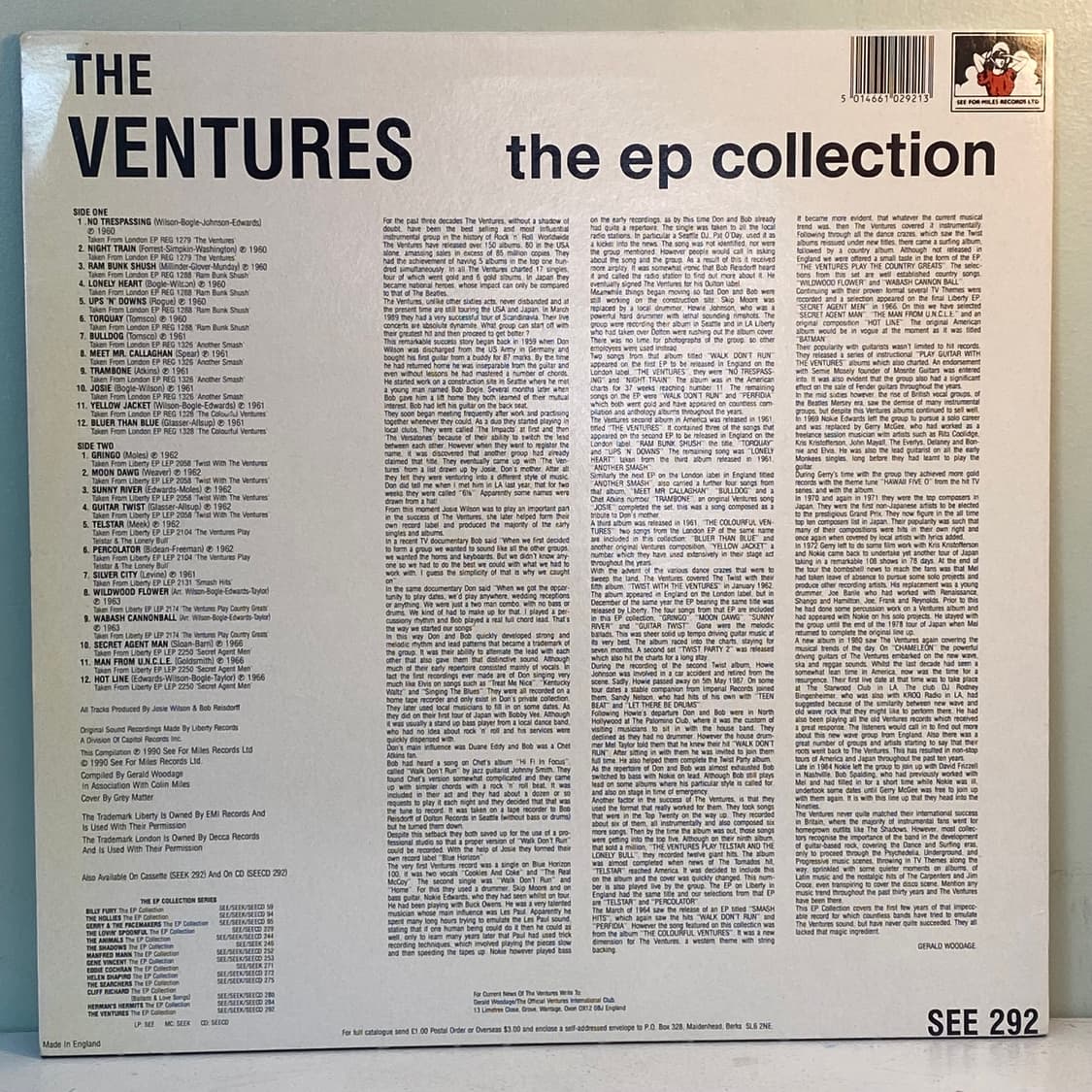 (LP-Surf) The Ventures -The EP Coll 상품이미지2