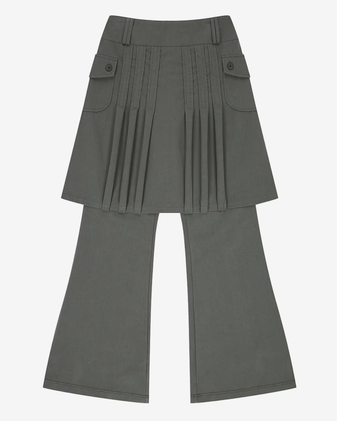 러브이즈트루 EL 플리츠 셔링 치마 바지 상품이미지2