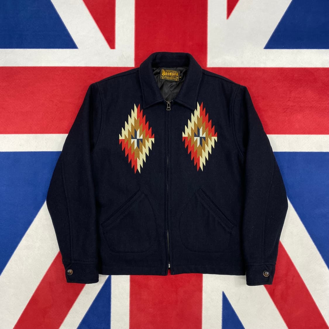 브론슨 치마요패턴 울자켓 L  상품이미지1