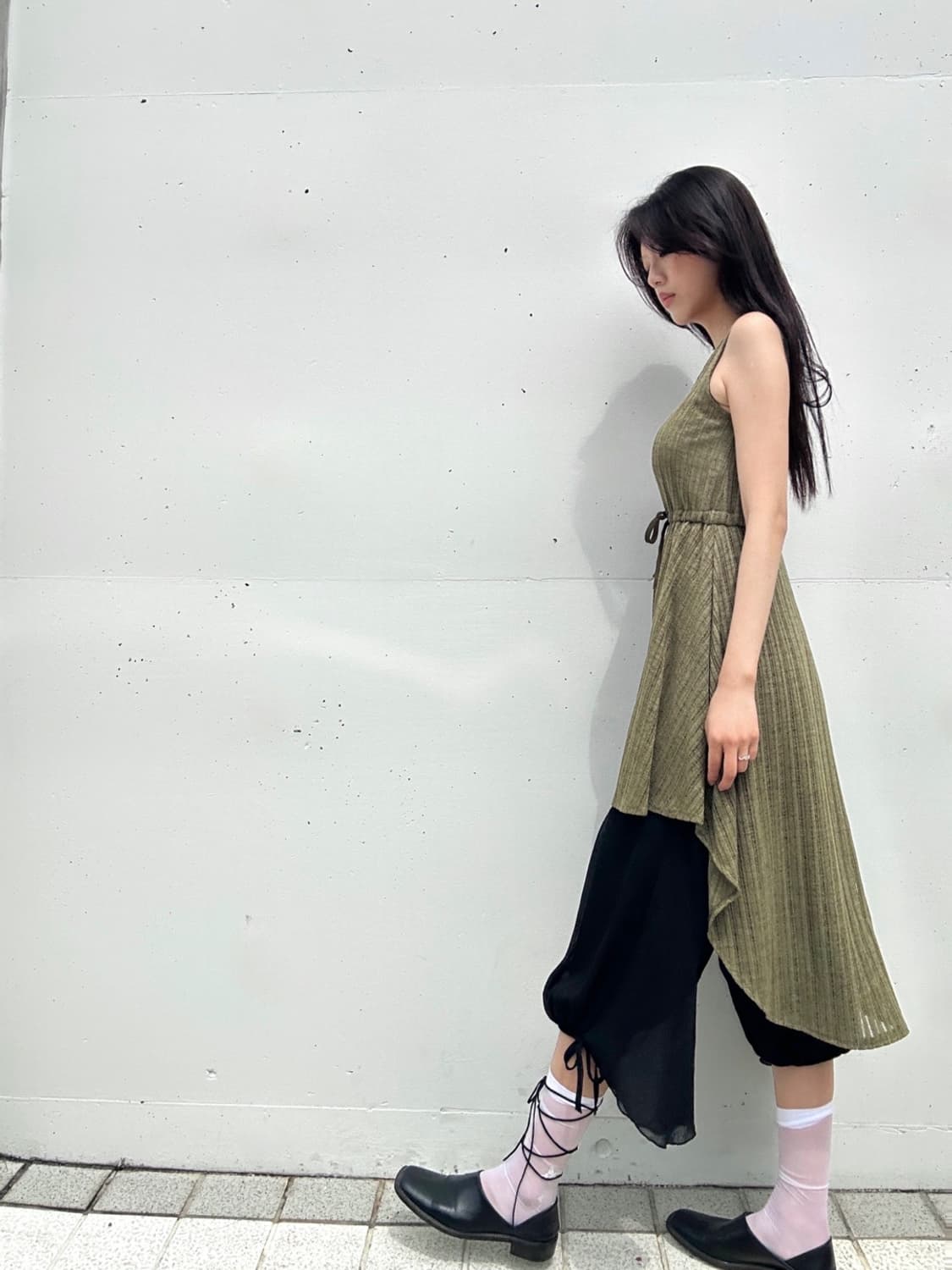 West string unbalanced sleeveless & ops  상품이미지1