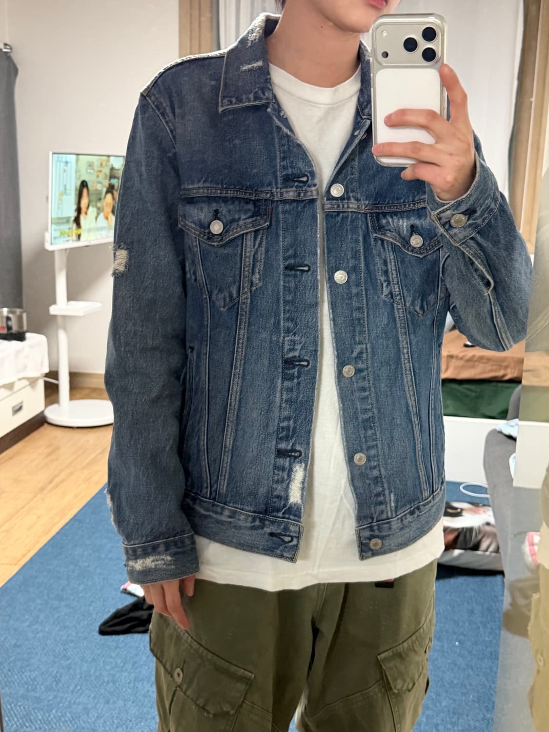 리바이스 데님자켓 m 상품이미지4