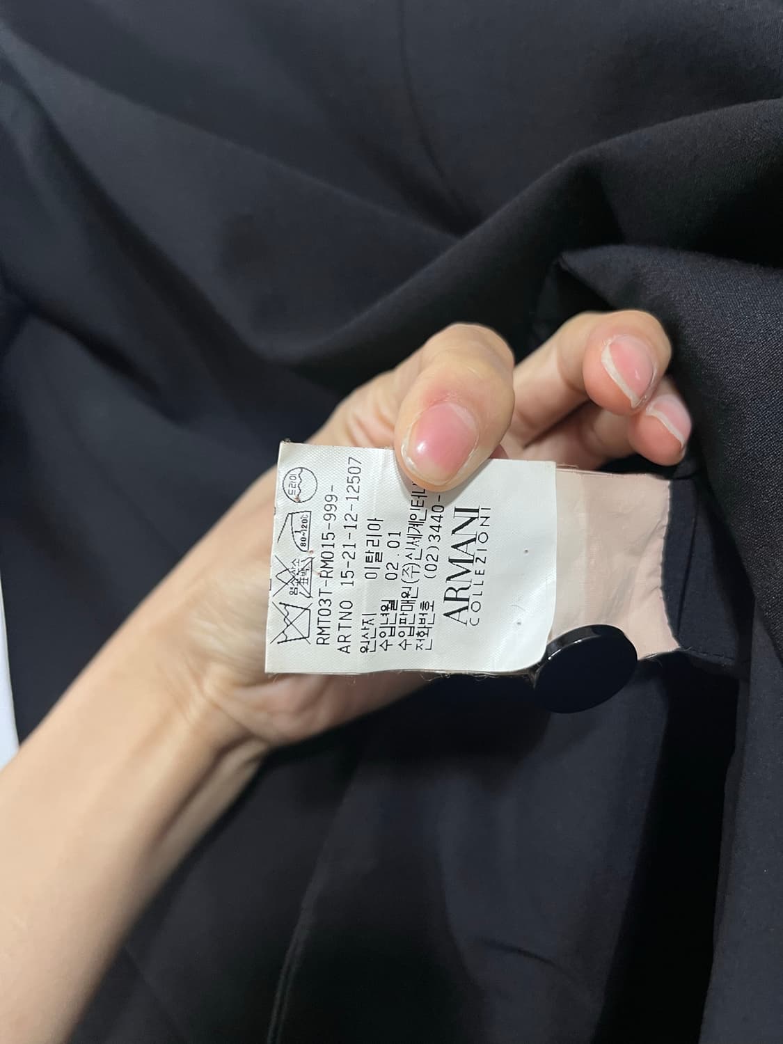 아르마니 컬렉션 블랙 자켓 38 상품이미지5