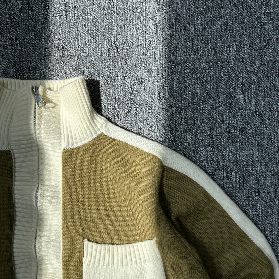 빈티지 투웨이 포켓 니트 집업  상품이미지2