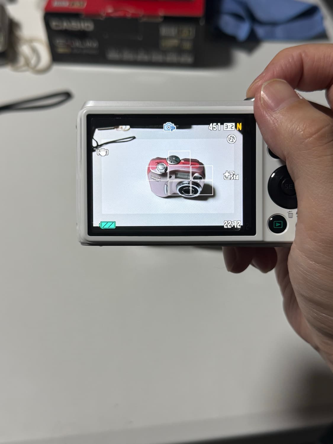 뽀용 빈티지 디카 풀 박스 카시오 엑슬림 ex-zr20 상품이미지8