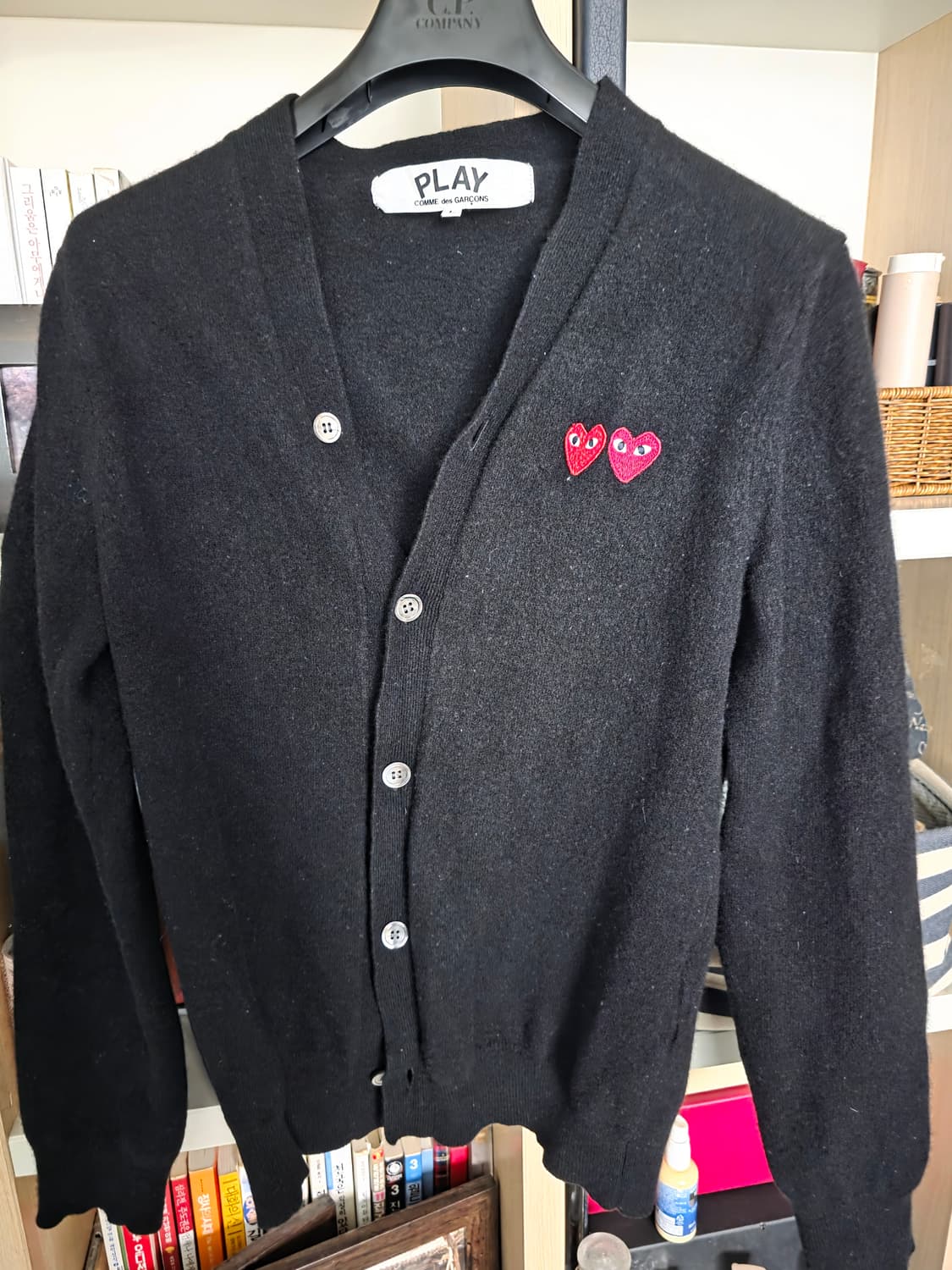플레이꼼데가르송 블랙 가디건 상품이미지3