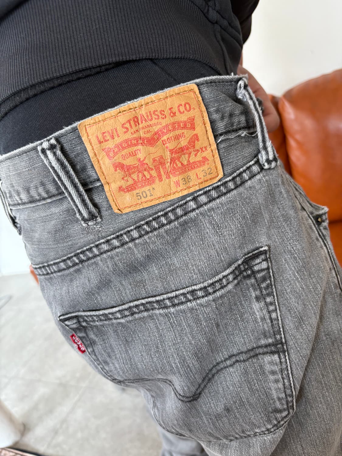 리바이스 501 흑청 상품이미지8
