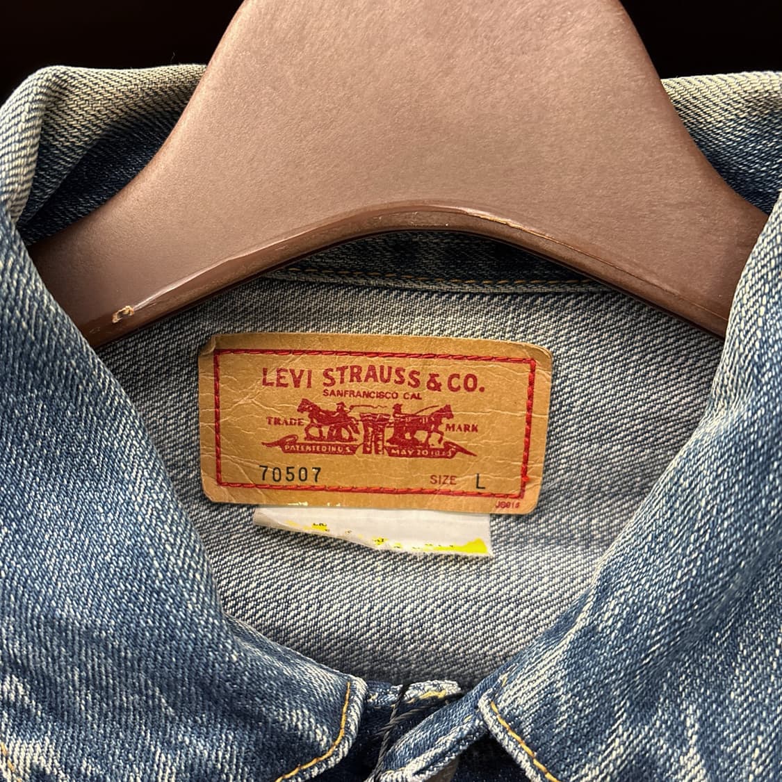 00s 리바이스 빈티지 워싱 타입2 데님 트러커 자켓 상품이미지5