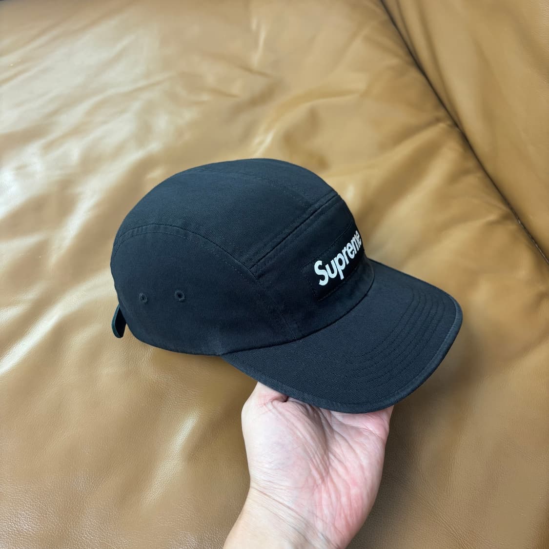 Supreme 슈프림 워시드 블랙 캠프캡 모자 (Washed Black) 상품이미지3