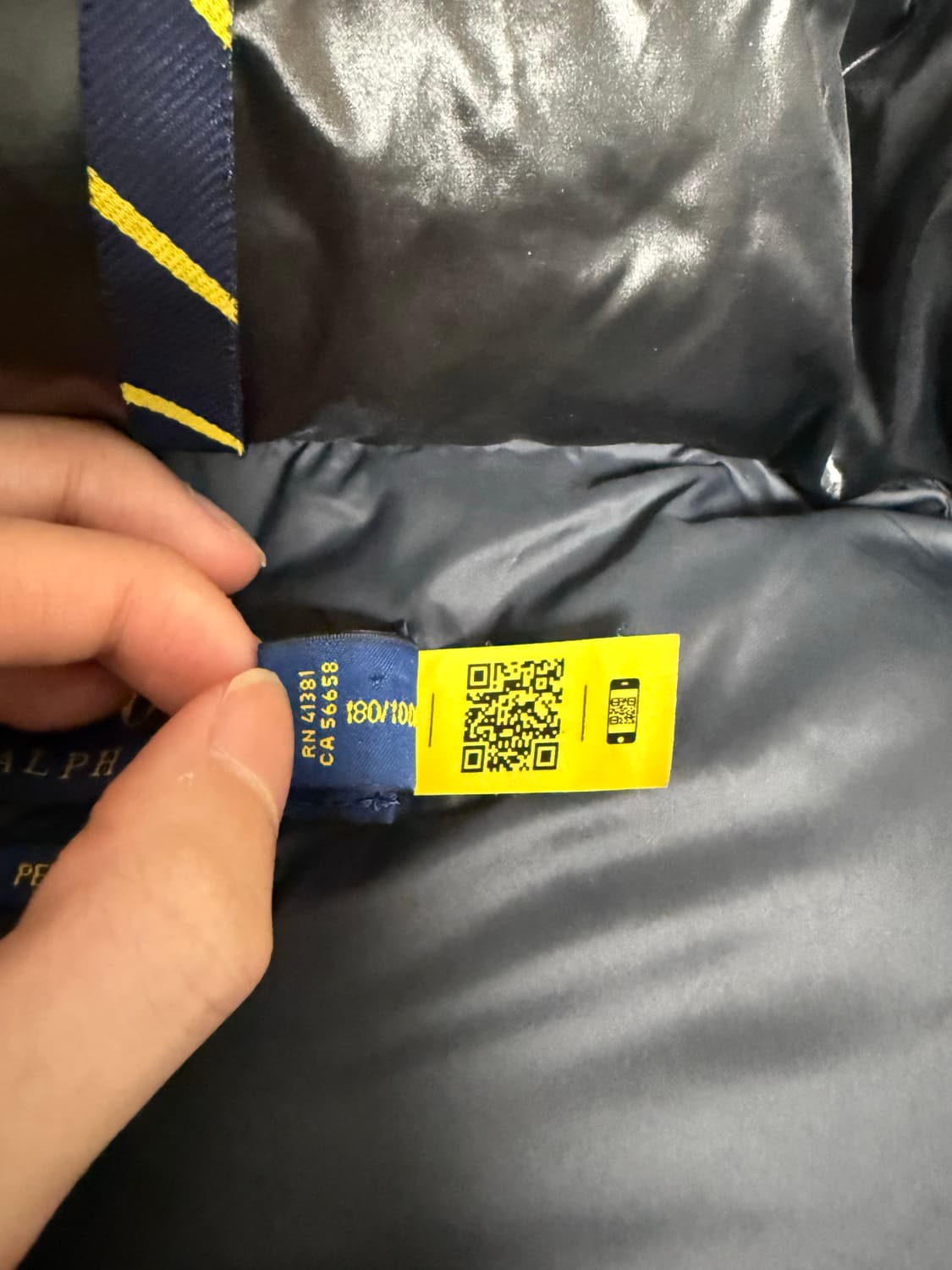 폴로 랄프로렌 유광 패딩 L 상품이미지3