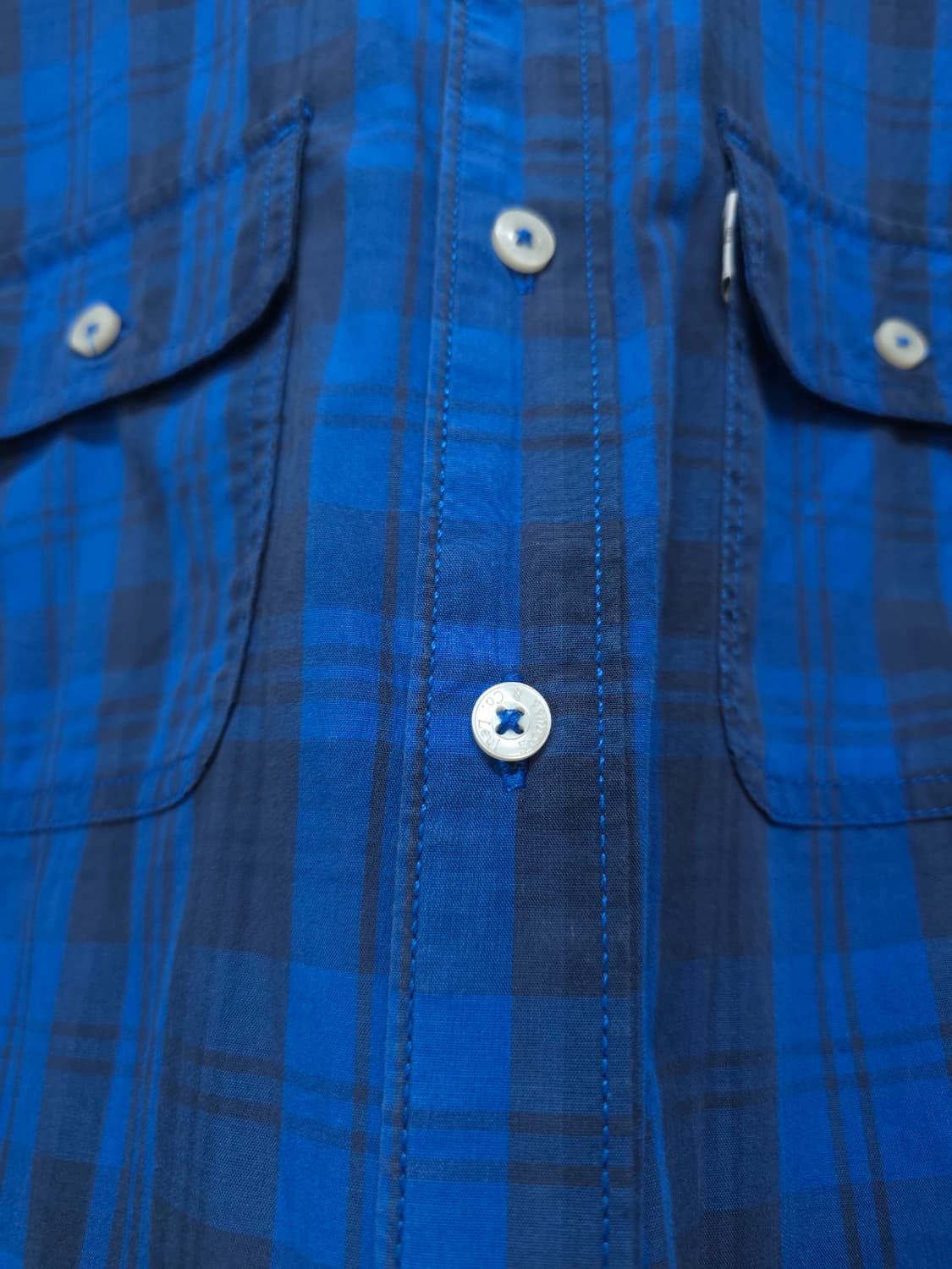 리바이스 화이트탭 블루 체크 남방 남성 셔츠 상품이미지5