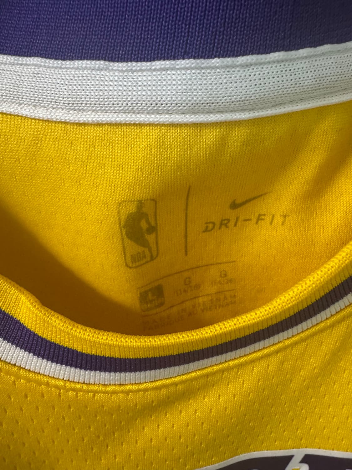 나이키 La Lakers 르브론 유니폼 6번 L 상품이미지4