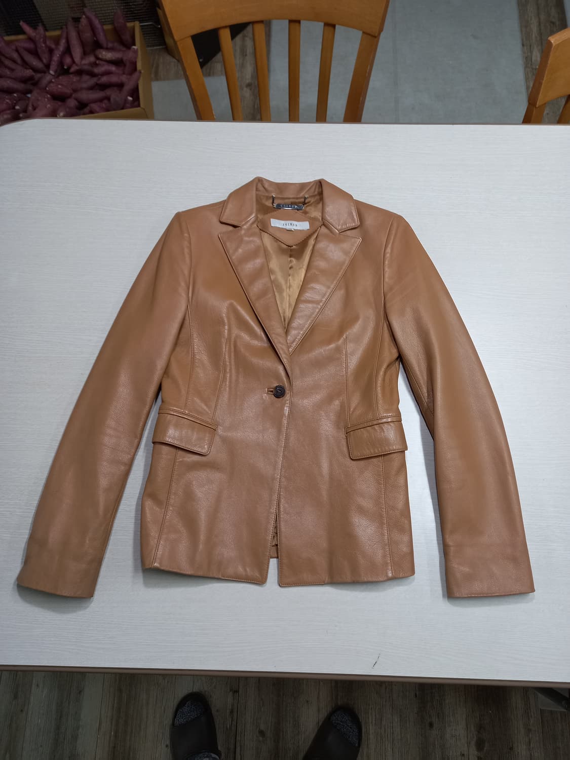 S85 JOINUS 양가죽 자켓 베이지 S-207 상품이미지1