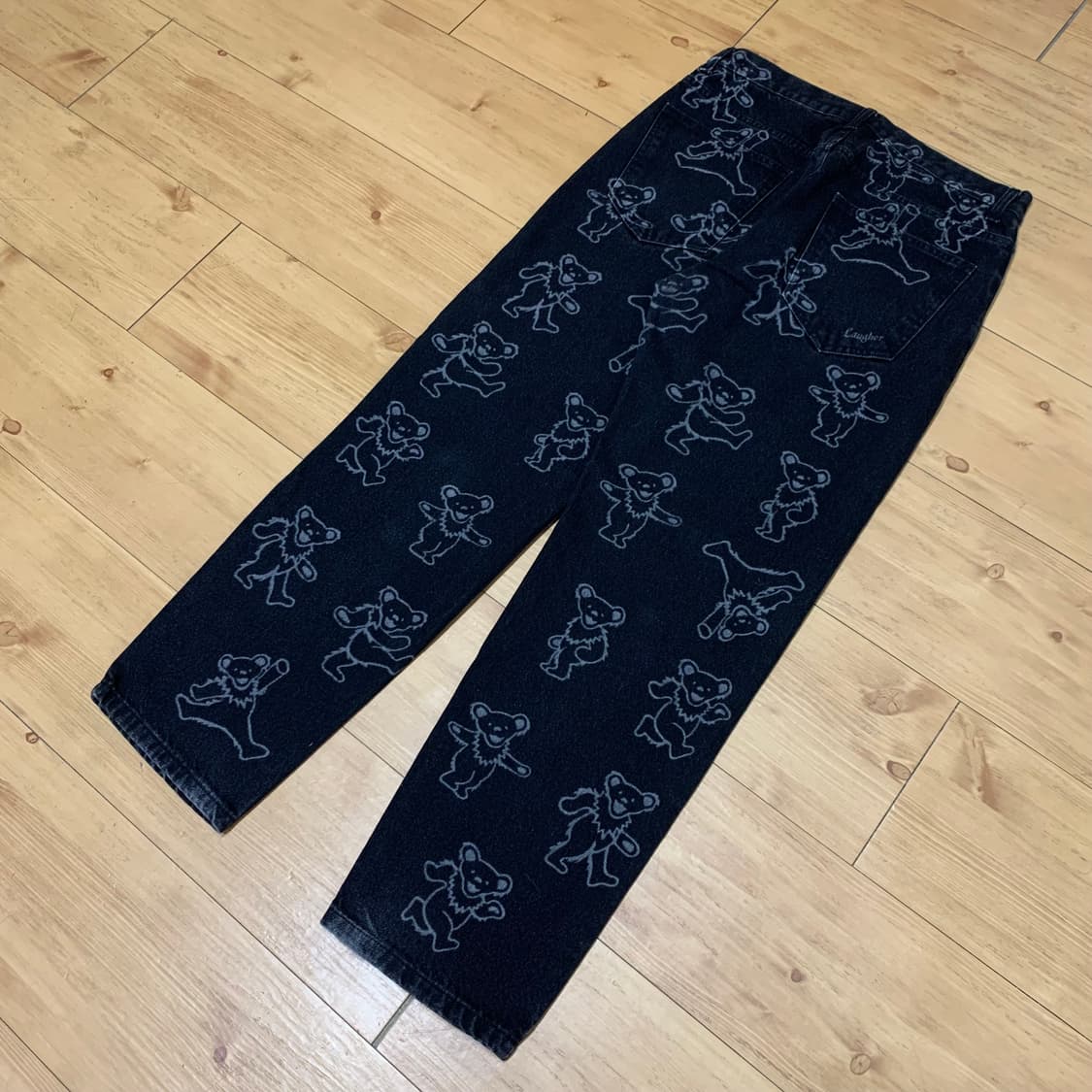 laugher dancing bears denim pants black 상품이미지5