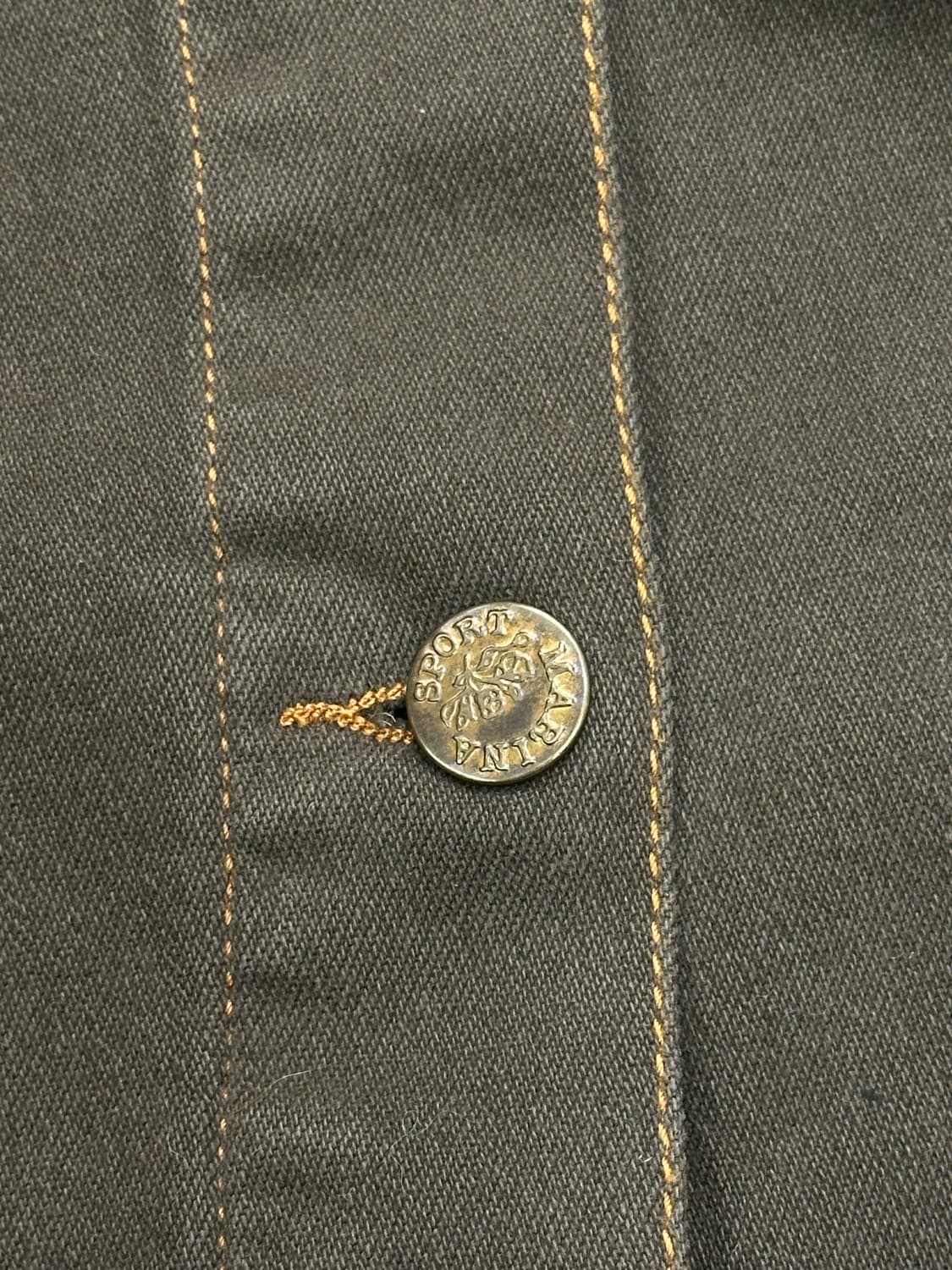 15)마리나 스포츠 빈티지 여성 올리브 스티치 데님 자켓 상품이미지4