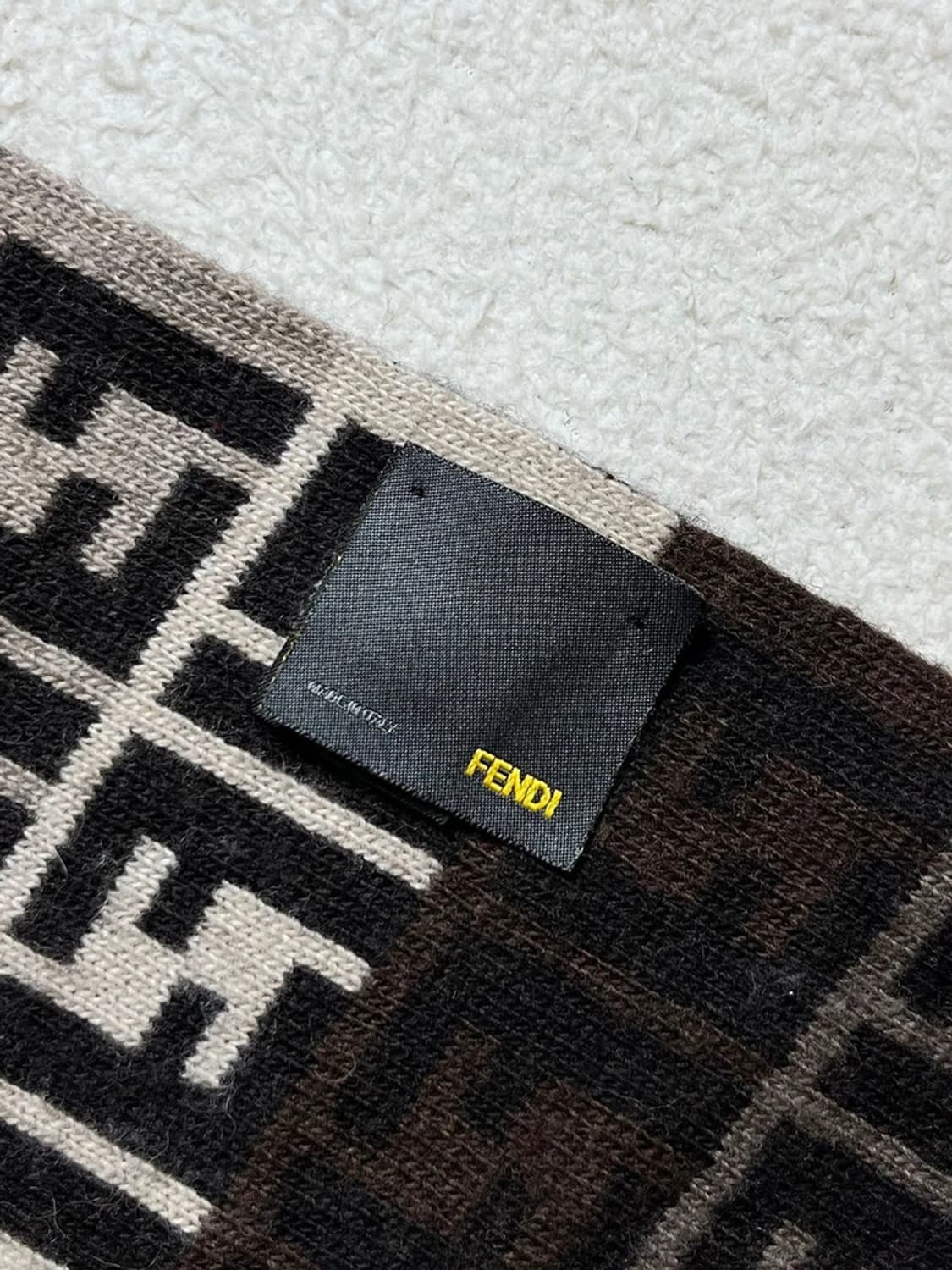 펜디 FENDI Italy 오리지널 울 숄 목도리 A1781 상품이미지5