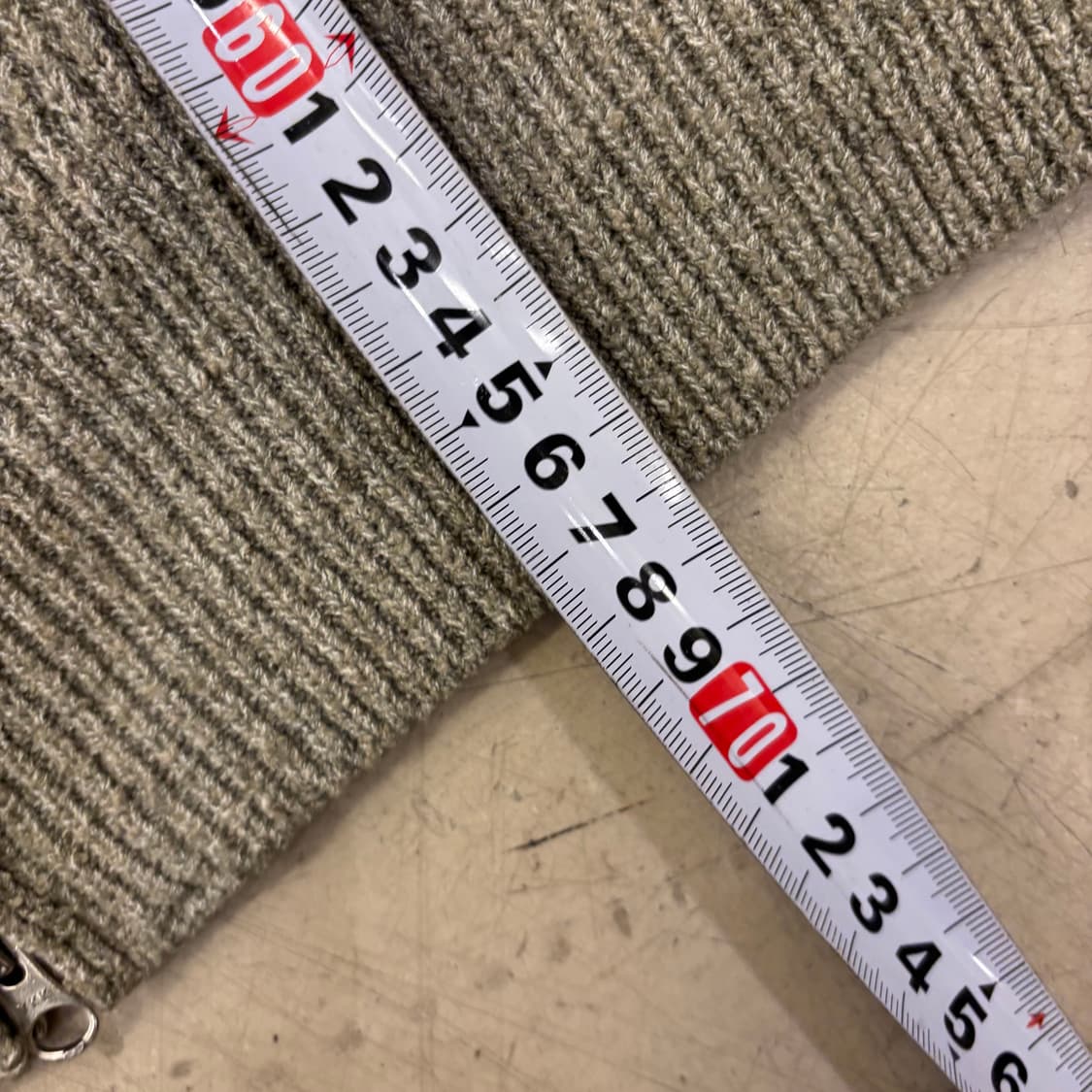 니틀리 그레이 골지 니트집업 상품이미지4