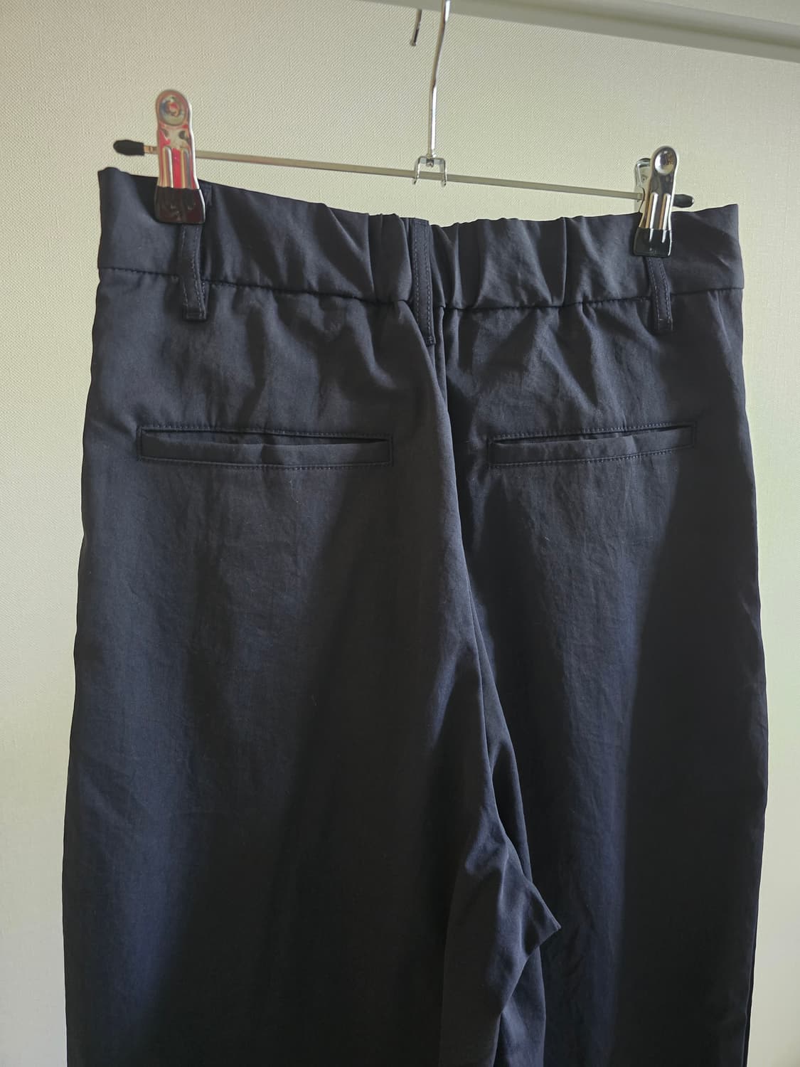 일본 MUJI 네이비 슬랙스(프라다천 느낌) 상품이미지4