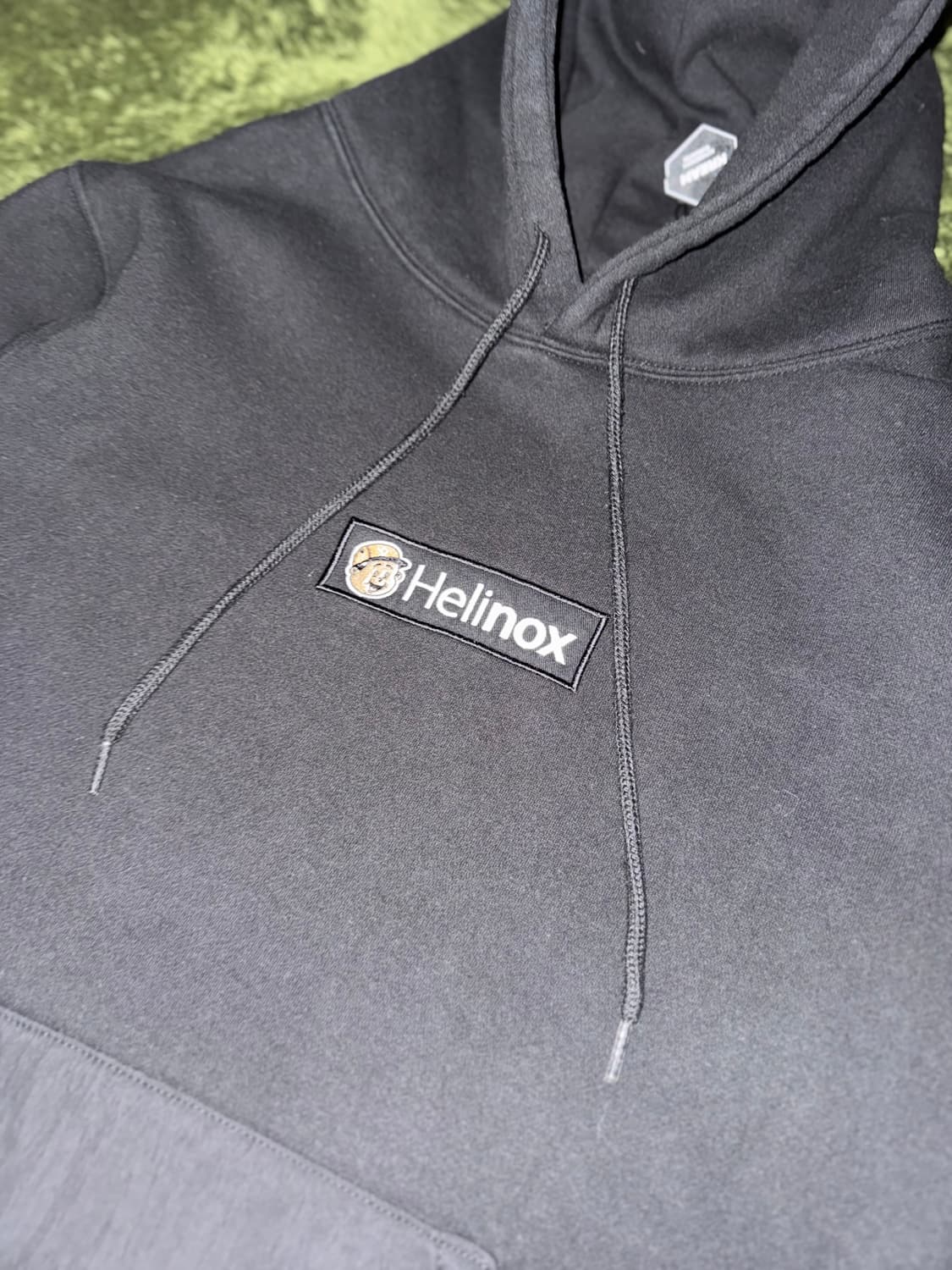 [M] 헬리녹스 X 빠더너스 박스 로고 후디 후드티 블랙 상품이미지2