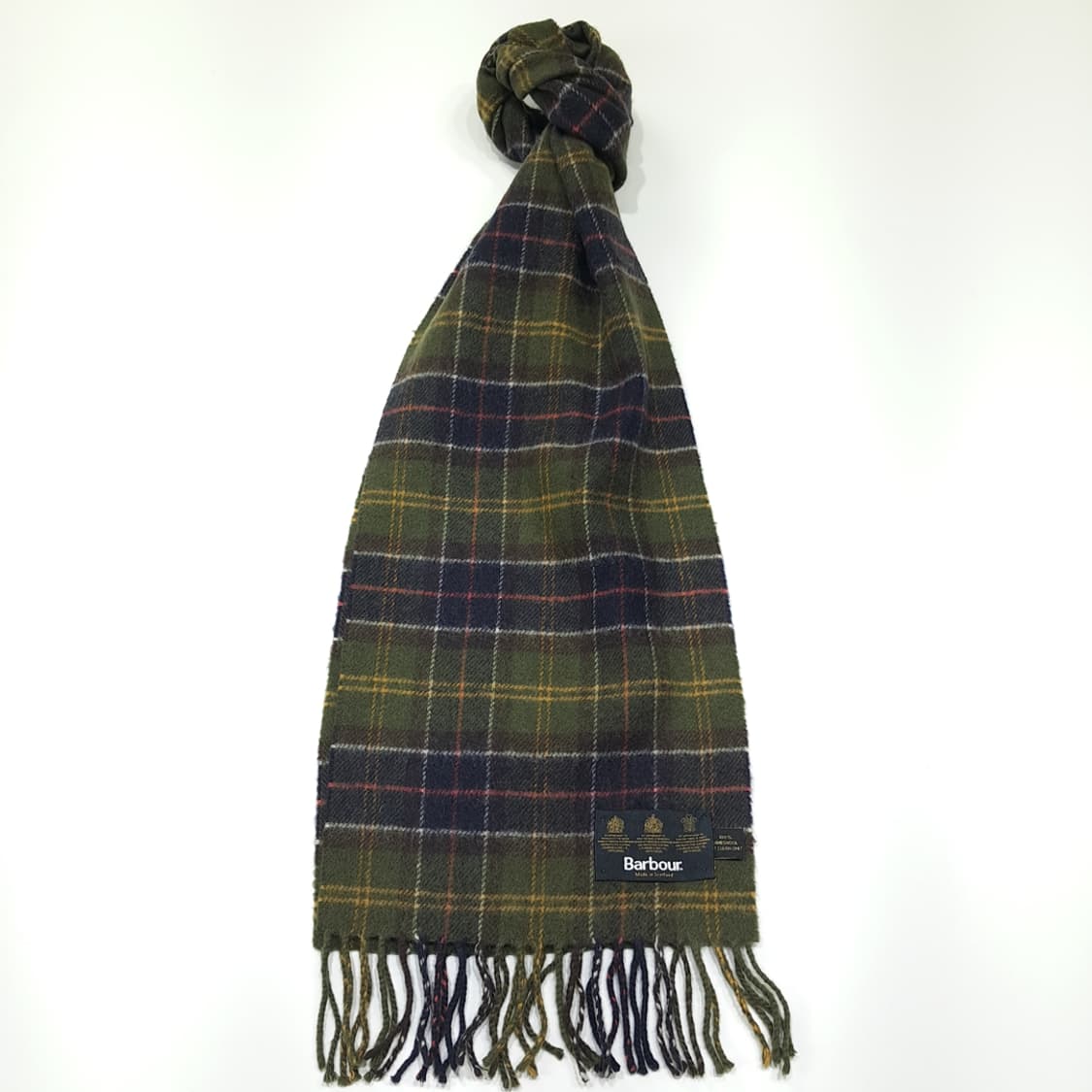 MX468 바버 스코틀랜드판 램스울 3로얄워런트 올리브 머플러 목도리 상품이미지1